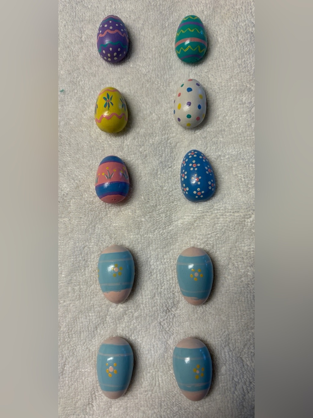 Easter-themed Button Covers Good Condition